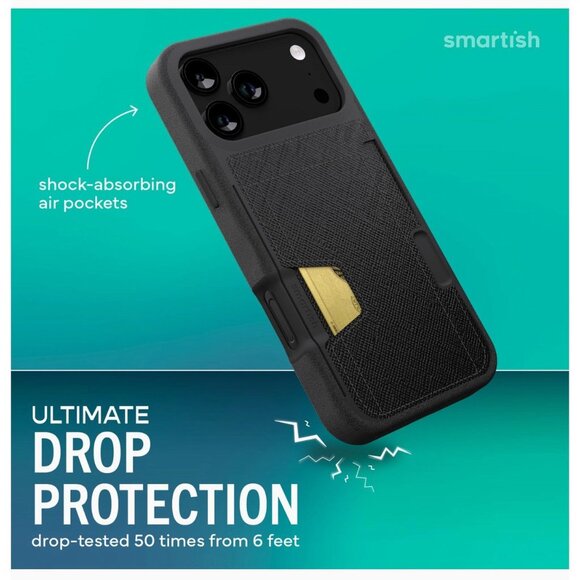 Smartish Wallet Slayer Vol. 2 Case for iPhone 17 Pro Max NEW - Picture 6 of 11